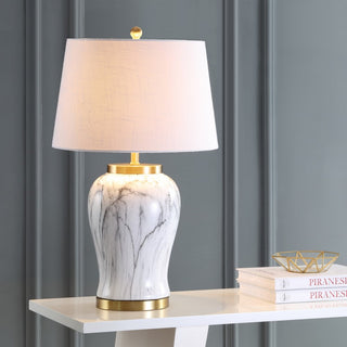 Winter 28" Ceramic Marble LED Table Lamp