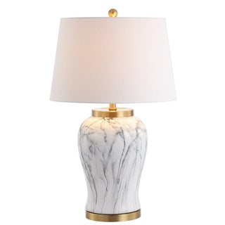 Winter 28" Ceramic Marble LED Table Lamp