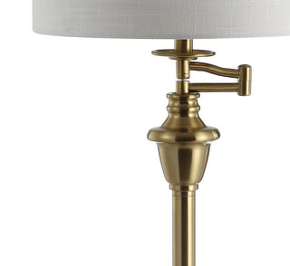 Iris 60" Metal/Glass LED Side Table and Floor Lamp