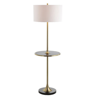 Jamari 59" Metal/Wood LED Floor Lamp with Table