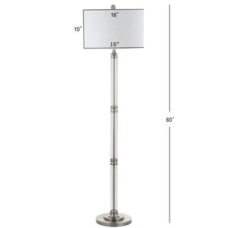 Paloma 60" Metal/Glass Floor Lamp