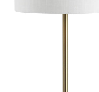 Brooklyn 59" Metal/Glass LED Side Table and Floor Lamp