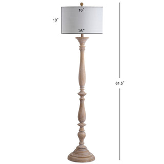 Kassandra 61.5" Resin Spindle LED Floor Lamp