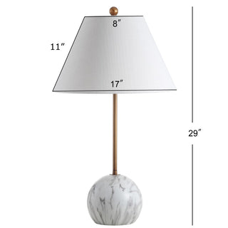 Lombard 29" Minimalist Resin/Metal LED Table Lamp