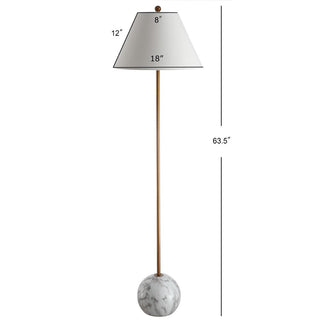 Downing 63.5" Minimalist Resin/Metal LED Floor Lamp