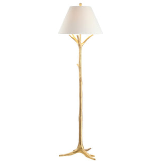 Asclepias 63.5" Faux Bois Resin LED Floor Lamp