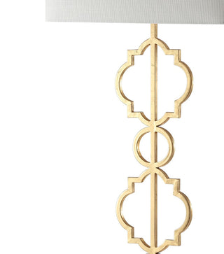 Burgess 64.5" Iron Ogee Trellis Modern LED Floor Lamp