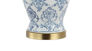 Griffith 22.25" Traditional Classic Chinoiserie Ceramic LED Table Lamp