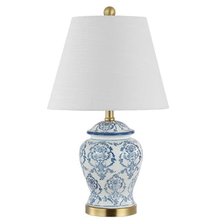 Griffith 22.25" Traditional Classic Chinoiserie Ceramic LED Table Lamp