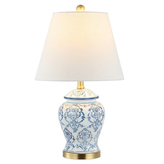 Griffith 22.25" Traditional Classic Chinoiserie Ceramic LED Table Lamp