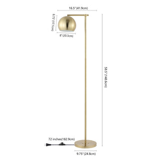 Sparks 58.5"  Modern Contemporary Iron LED Floor Lamp