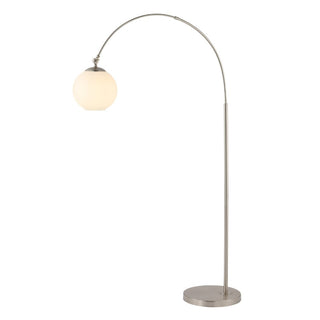 Basque Arc 71" Coastal Vintage Iron LED Floor Lamp