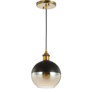 Amaryllis 7.5" Adjustable Drop Globe Metal/Glass LED Pendant