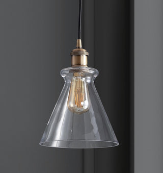 Alstroemeria 7.5" Adjustable Drop Metal/Glass LED Pendant