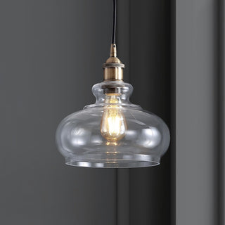 Bellflower Adjustable Drop Metal/Glass LED Pendant