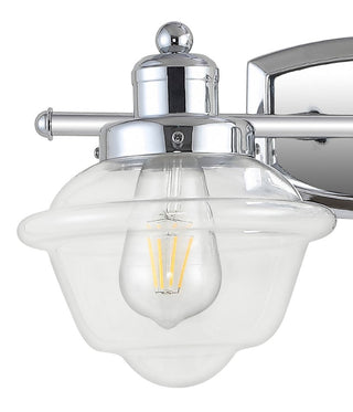 Beck Iron/Glass schoolhouse LED Vanity Light