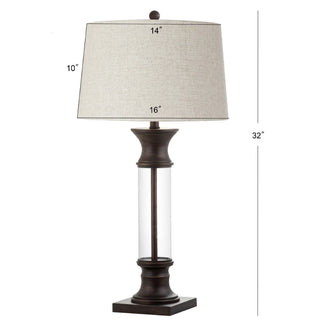 Kate 32" Metal/Glass LED Table Lamp, Set of 2