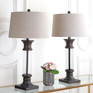 Kate 32" Metal/Glass LED Table Lamp, Set of 2