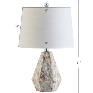 Jake 21" Seashell LED Table Lamp, Set of 2