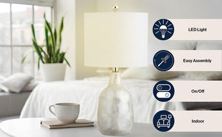 Marvin 21" Seashell LED Table Lamp