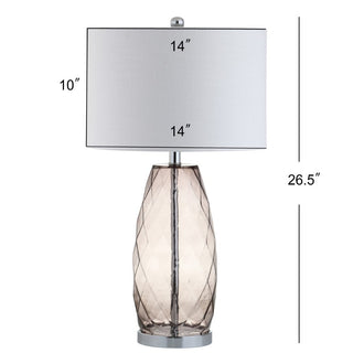 Darvin 26.5" Glass/Metal LED Table Lamp