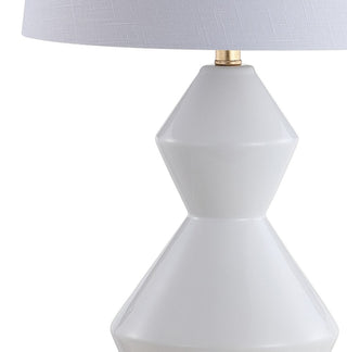 Bankok 29" Geometric Ceramic/Metal LED Table Lamp