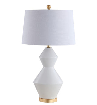 Bankok 29" Geometric Ceramic/Metal LED Table Lamp