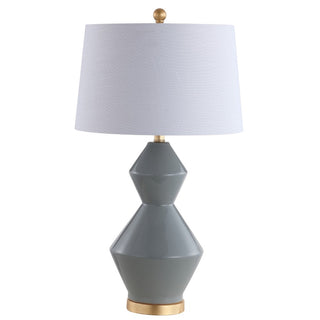 Bankok 29" Geometric Ceramic/Metal LED Table Lamp