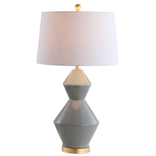 Bankok 29" Geometric Ceramic/Metal LED Table Lamp