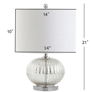 Memuru 21" Mercury Glass LED Table Lamp