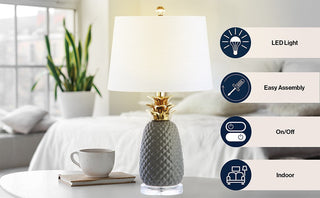 Kyson 23" Ceramic LED Table Lamp