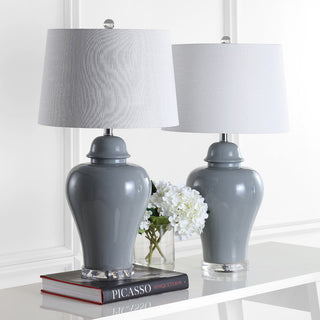 Norway 27" Ceramic Urn LED Table Lamp, Set of 2