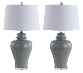 Norway 27" Ceramic Urn LED Table Lamp, Set of 2