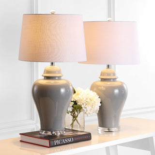 Norway 27" Ceramic Urn LED Table Lamp, Set of 2