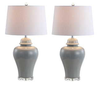 Norway 27" Ceramic Urn LED Table Lamp, Set of 2