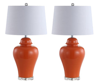 Norway 27" Ceramic Urn LED Table Lamp, Set of 2