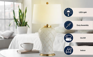 Ayla 29" Ceramic LED Table Lamp