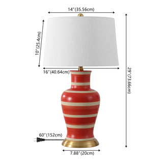 Trace 29" Ceramic LED Table Lamp