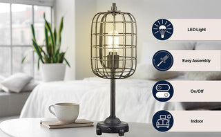 Braden 20" Industrial Metal Table Lamp