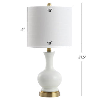 Foxglove 22" Glass/Metal LED Table Lamp, Set of 2