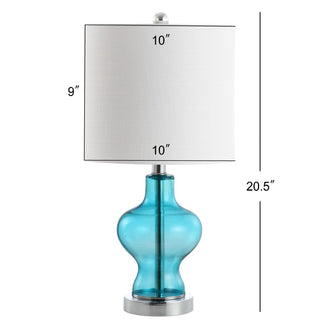 Glory 20.5" Glass/Metal LED Table Lamp