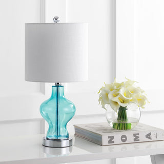 Glory 20.5" Glass/Metal LED Table Lamp