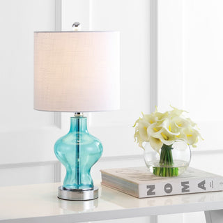 Glory 20.5" Glass/Metal LED Table Lamp