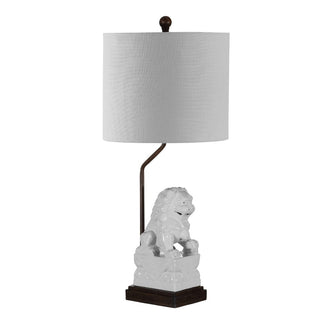 Shirley Lion 27.5" Ceramic Classic Modern LED Table Lamp