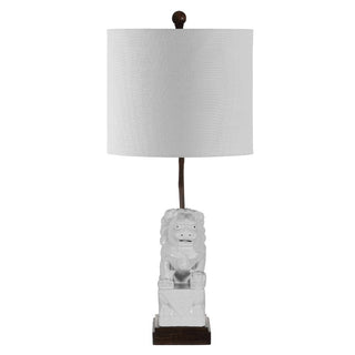 Shirley Lion 27.5" Ceramic Classic Modern LED Table Lamp