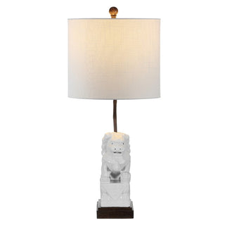 Shirley Lion 27.5" Ceramic Classic Modern LED Table Lamp