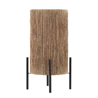 Wall 16.5" Coastal Minimalist Rattan LED Table Lamp