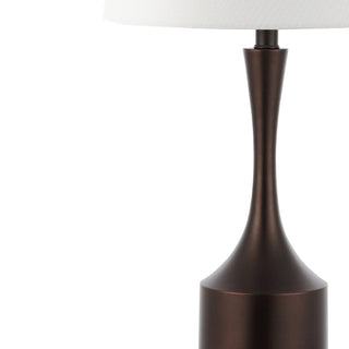 BOBOMOMO 26" Classic French Country Iron LED Table Lamp with USB Charging Port