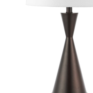 Geoff Brushed 26" Classic French Country Iron LED Table Lamp with USB Charging Port