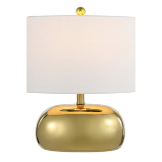 Maxax 20" Mid-Century Glam Ceramic/Iron LED Table Lamp